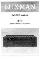 Luxman R-115-Owners-Manual 